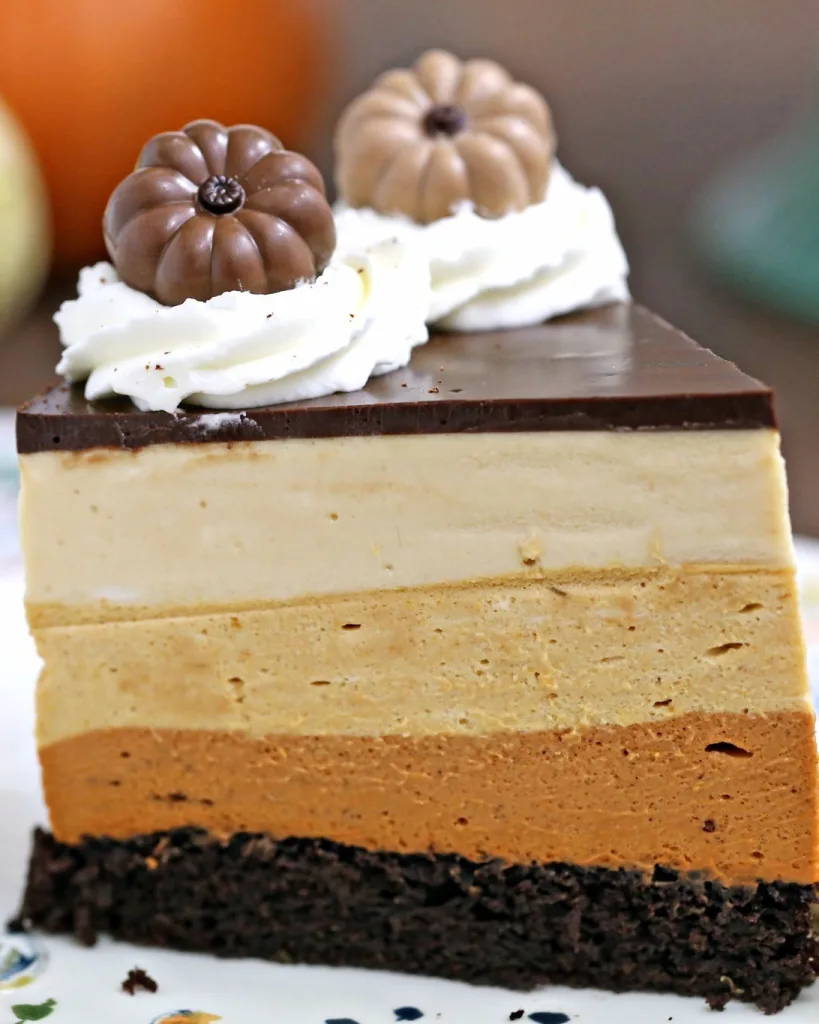 Pumpkin Chocolate Mousse Cake