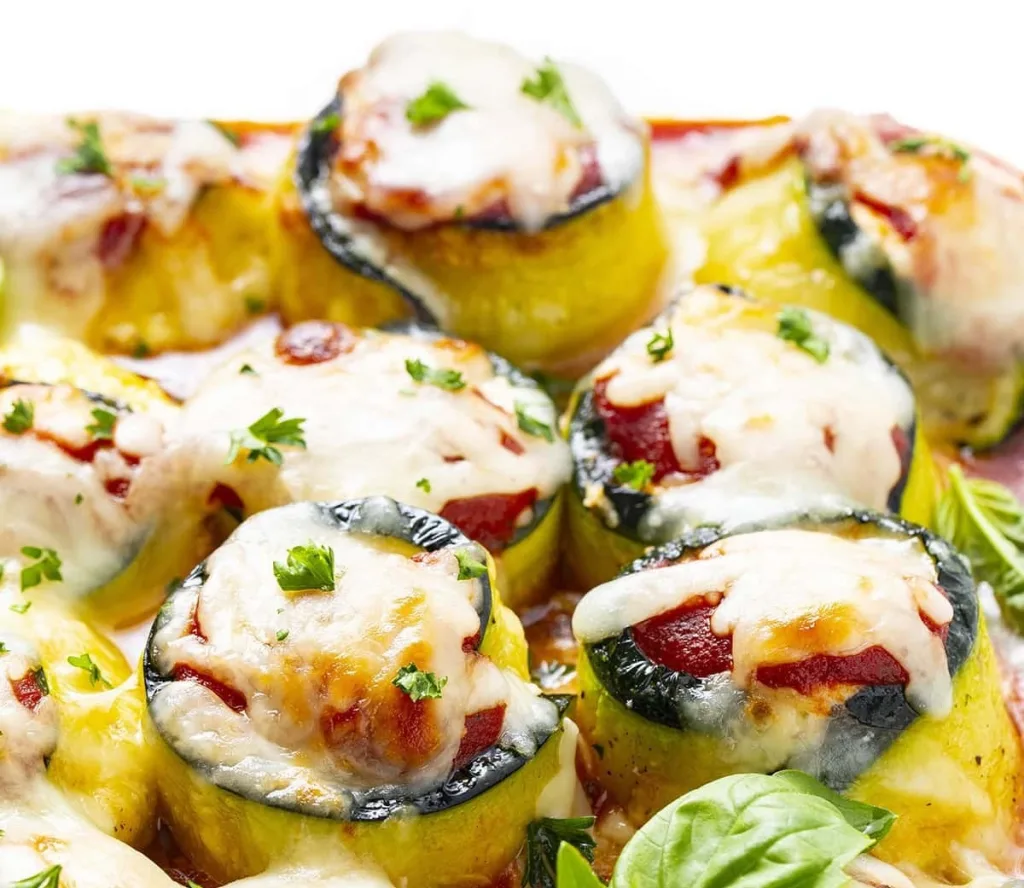Zucchini and Cheese Roll Ups