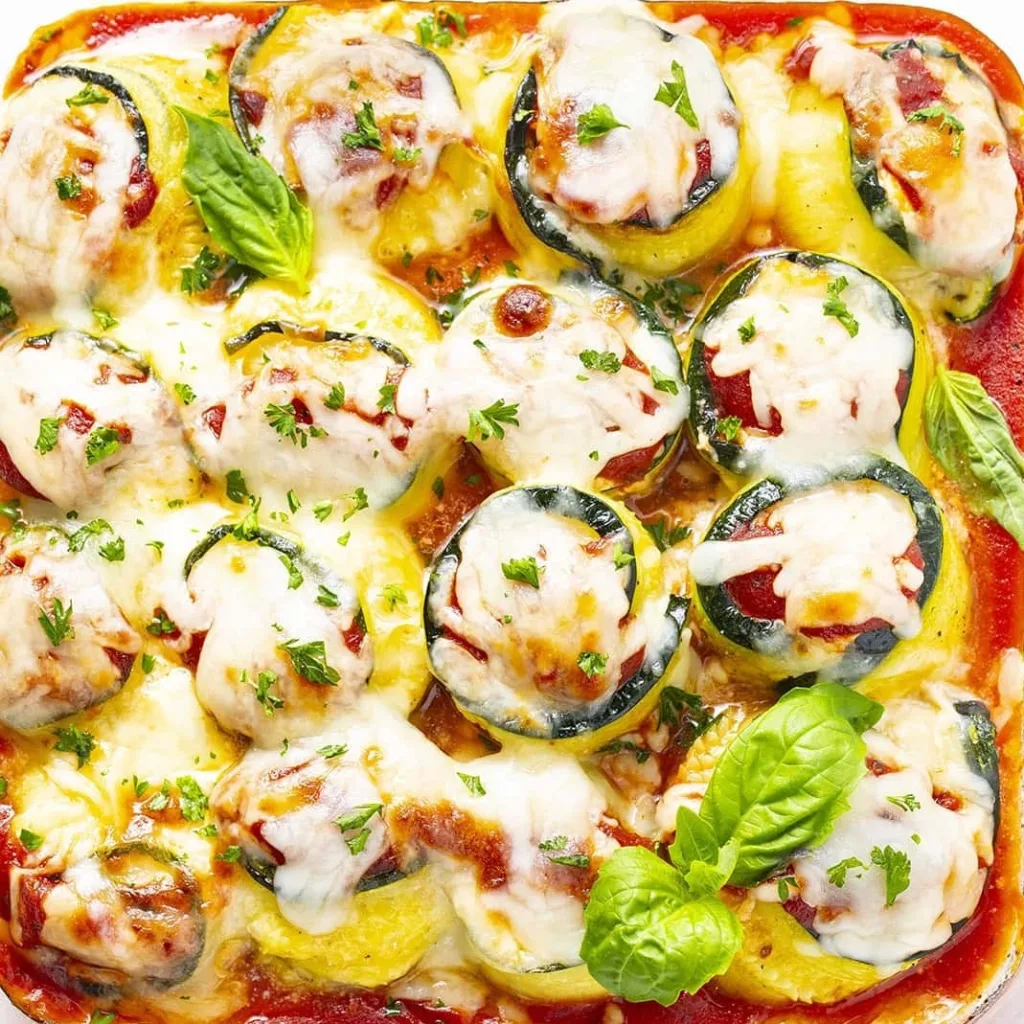 Zucchini and Cheese Roll Ups