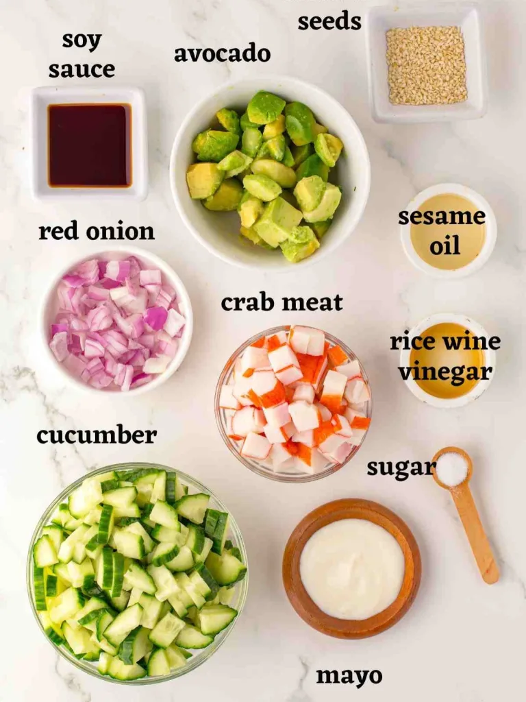 California Roll Cucumber Salad Recipe 1 California Roll Cucumber Salad