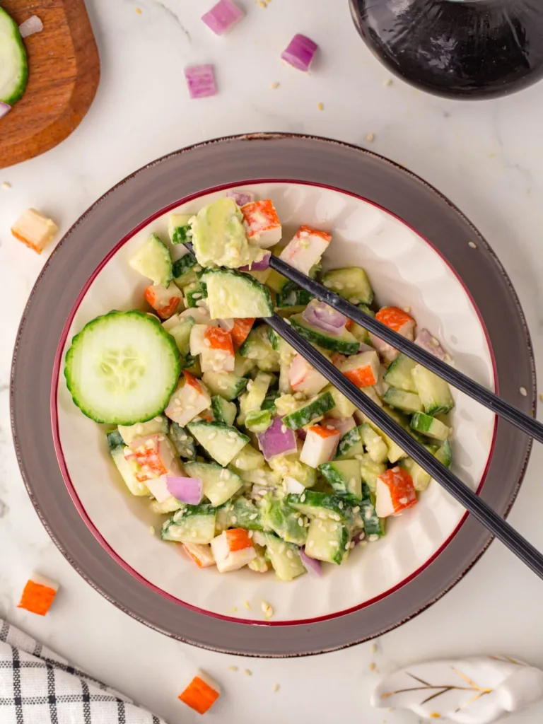 California Roll Cucumber Salad Recipe 3 California Roll Cucumber Salad