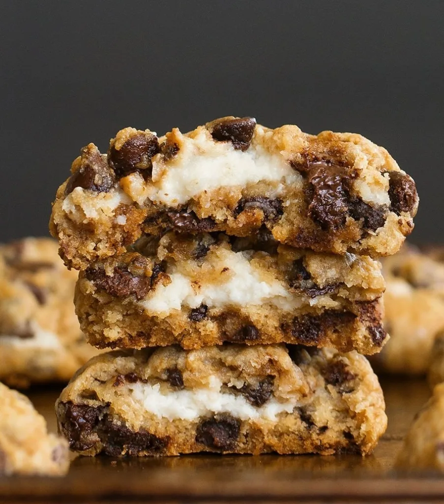 Chocolate Chip Cheesecake Cookies 3 Chocolate Chip Cheesecake Cookies