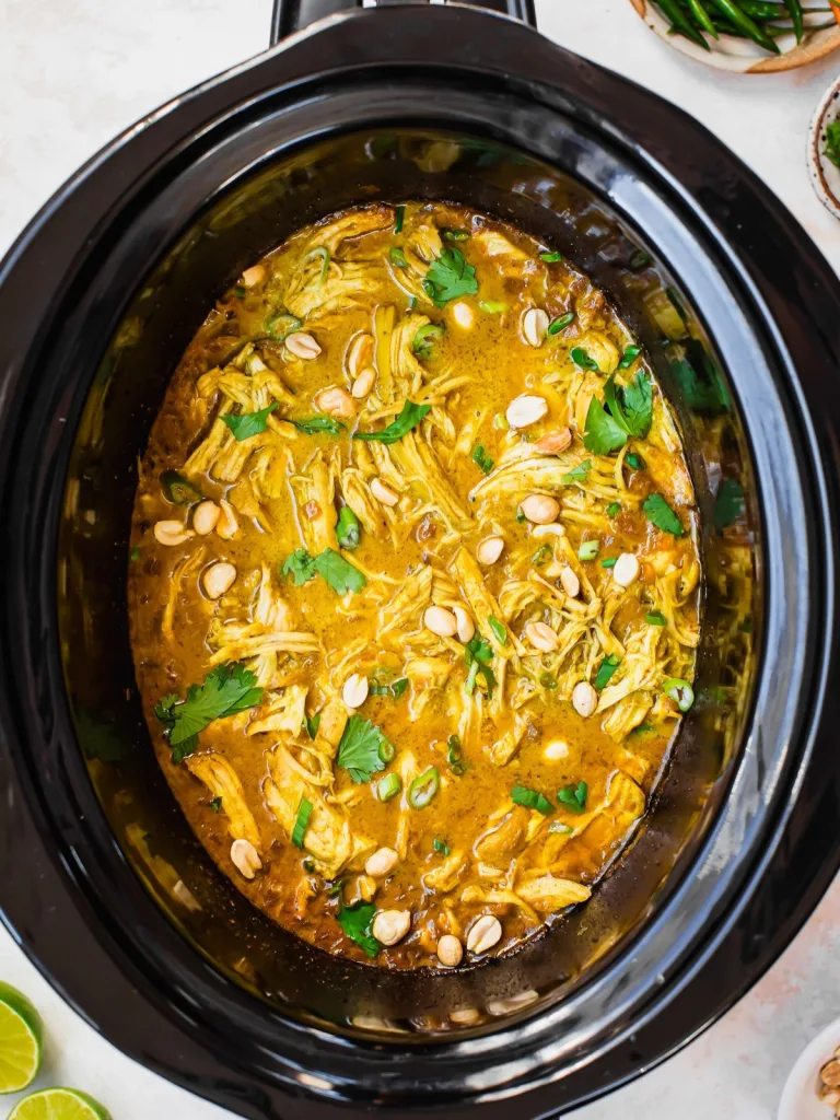 Crockpot Thai Peanut Chicken Recipe 3 Crockpot Thai Peanut Chicken