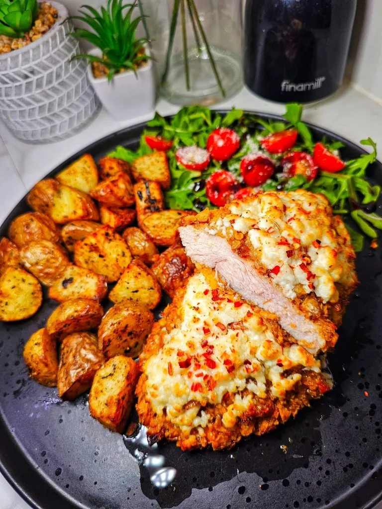 Crispy Hot Honey Feta Chicken