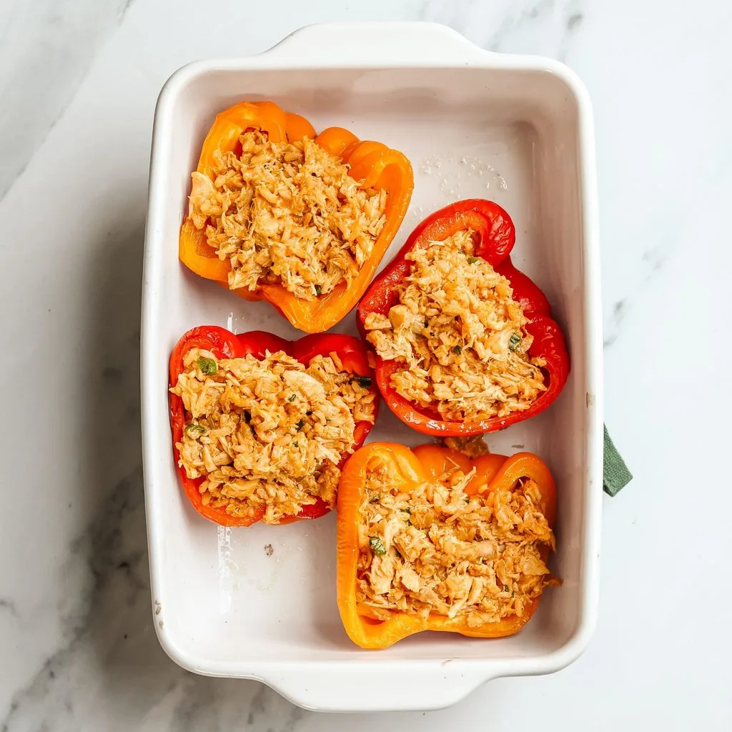 Buffalo Chicken Stuffed Peppers Recipe 2 Buffalo Chicken Stuffed Peppers