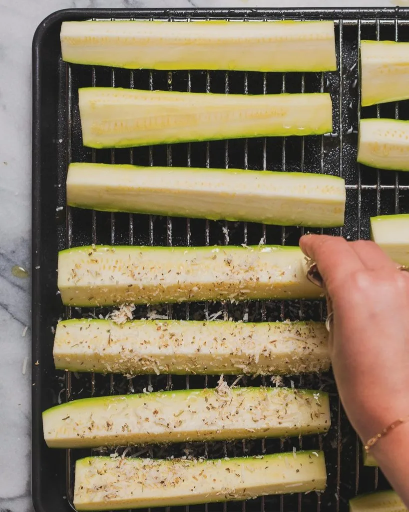 Keto Baked Parmesan Zucchini Fries