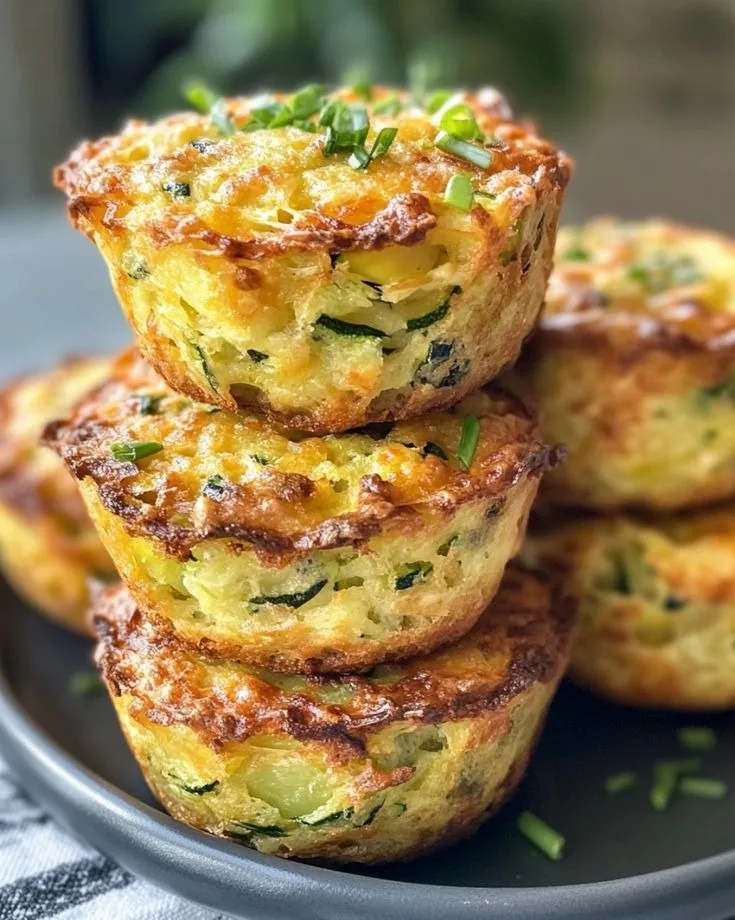 Parmesan Zucchini Potato Muffins