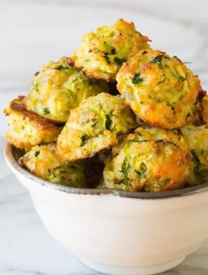 Cheesy Baked Zucchini Tots Recipe 1 Cheesy Baked Zucchini Tots Recipe