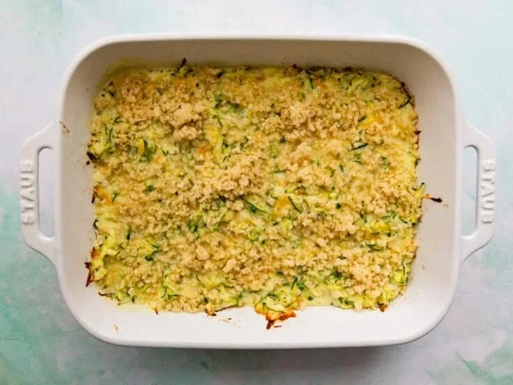 Garlic Parmesan Zucchini Casserole Recipe 2 Garlic Parmesan Zucchini Casserole