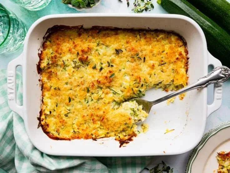 Garlic Parmesan Zucchini Casserole Recipe 3 Garlic Parmesan Zucchini Casserole