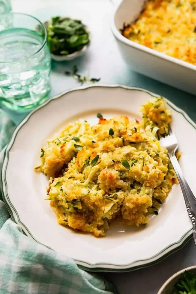 Garlic Parmesan Zucchini Casserole Recipe 4 Garlic Parmesan Zucchini Casserole