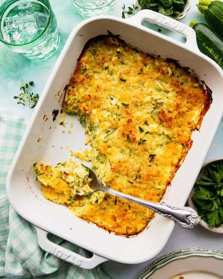 Garlic Parmesan Zucchini Casserole Recipe 1 Garlic Parmesan Zucchini Casserole