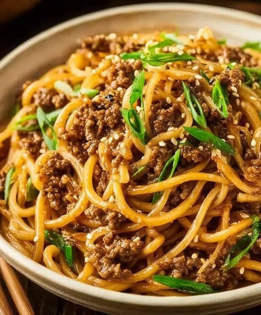 Mongolian Ground Beef Noodles Recipe 3 Mongolian Ground Beef Noodles