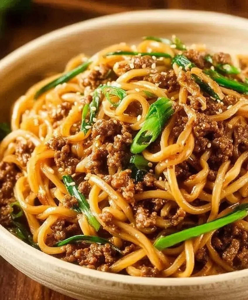 Mongolian Ground Beef Noodles Recipe 2 Mongolian Ground Beef Noodles