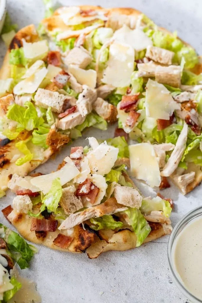 Chicken Caesar Salad Pizza
