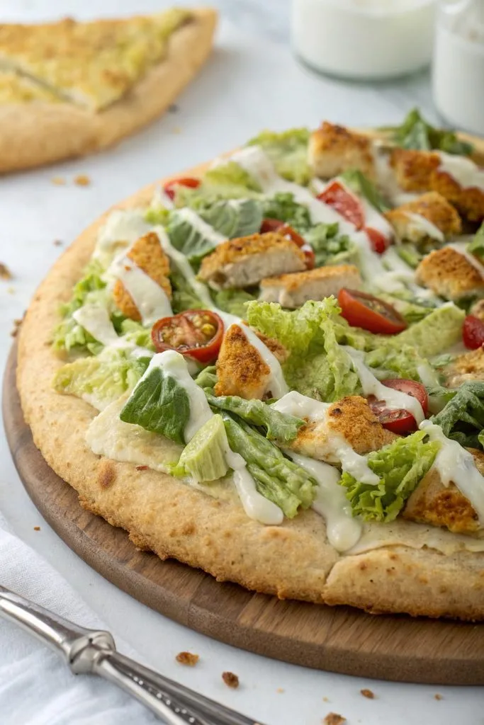 Chicken Caesar Salad Pizza