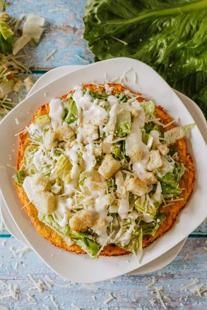 Chicken Caesar Salad Pizza
