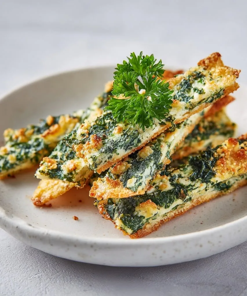 Mediterranean Spinach and Feta Crisps
