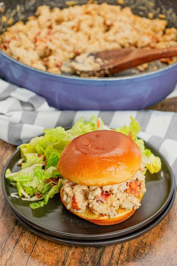 Chicken Alfredo Sloppy Joes