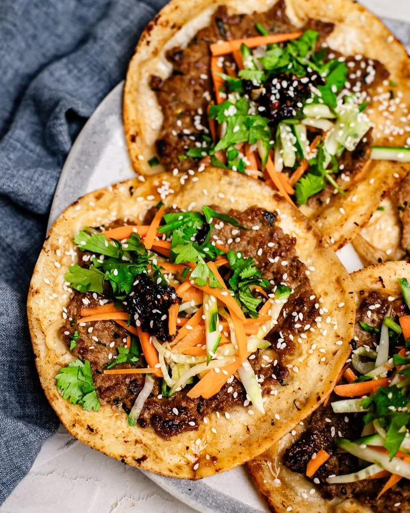 Smash Dumpling Tacos