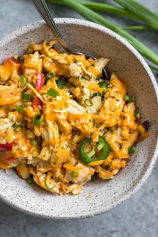 Jalapeño Buffalo Chicken Casserole