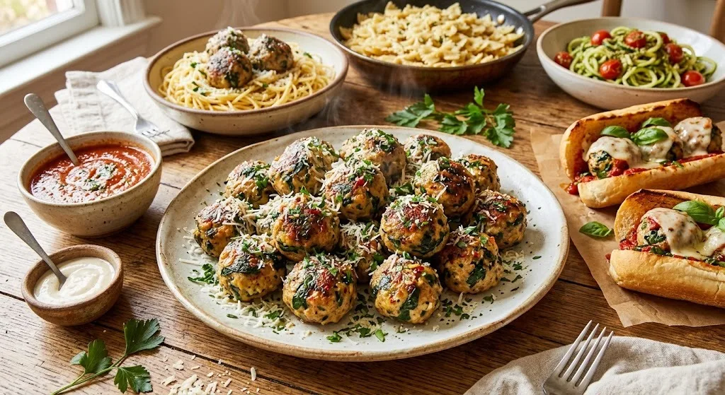 Spinach Garlic Meatballs Recipe 3 Spinach Garlic Meatballs