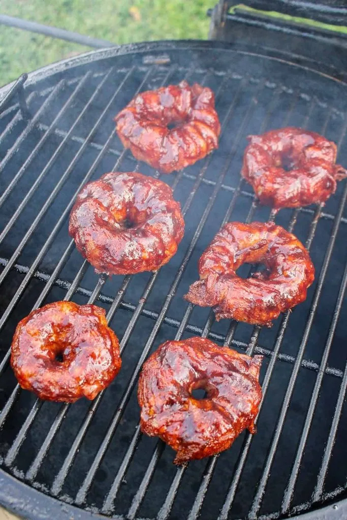 Bacon Wrapped Burger Stuffed Onion Rings