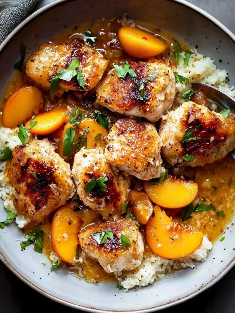 Coconut Peach Chicken Recipe 3 Coconut Peach Chicken