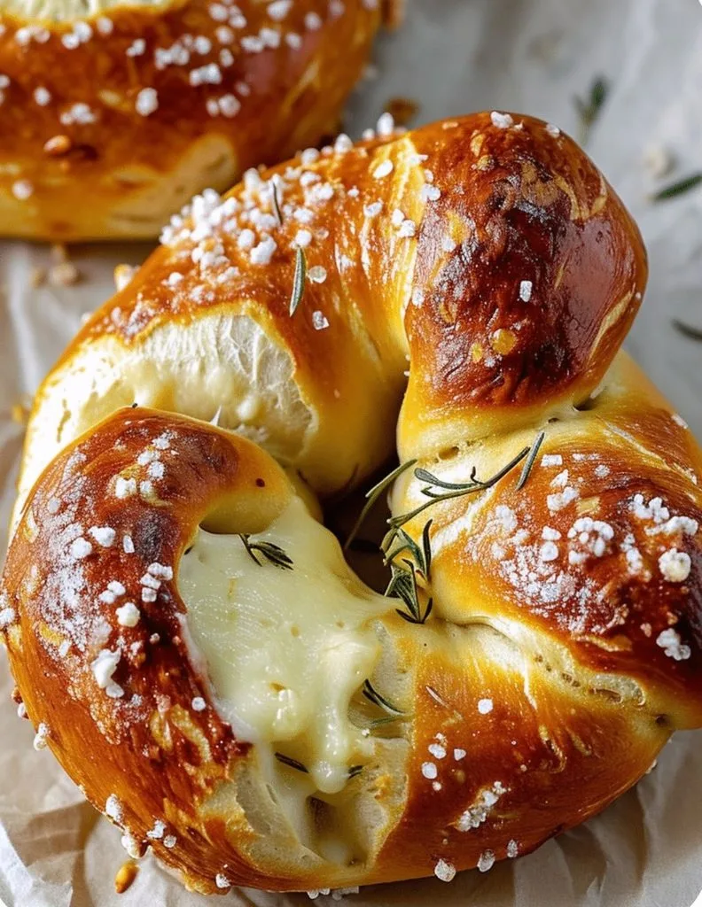 Mozzarella Stuffed Soft Pretzels Recipe 3 Mozzarella Stuffed Soft Pretzels