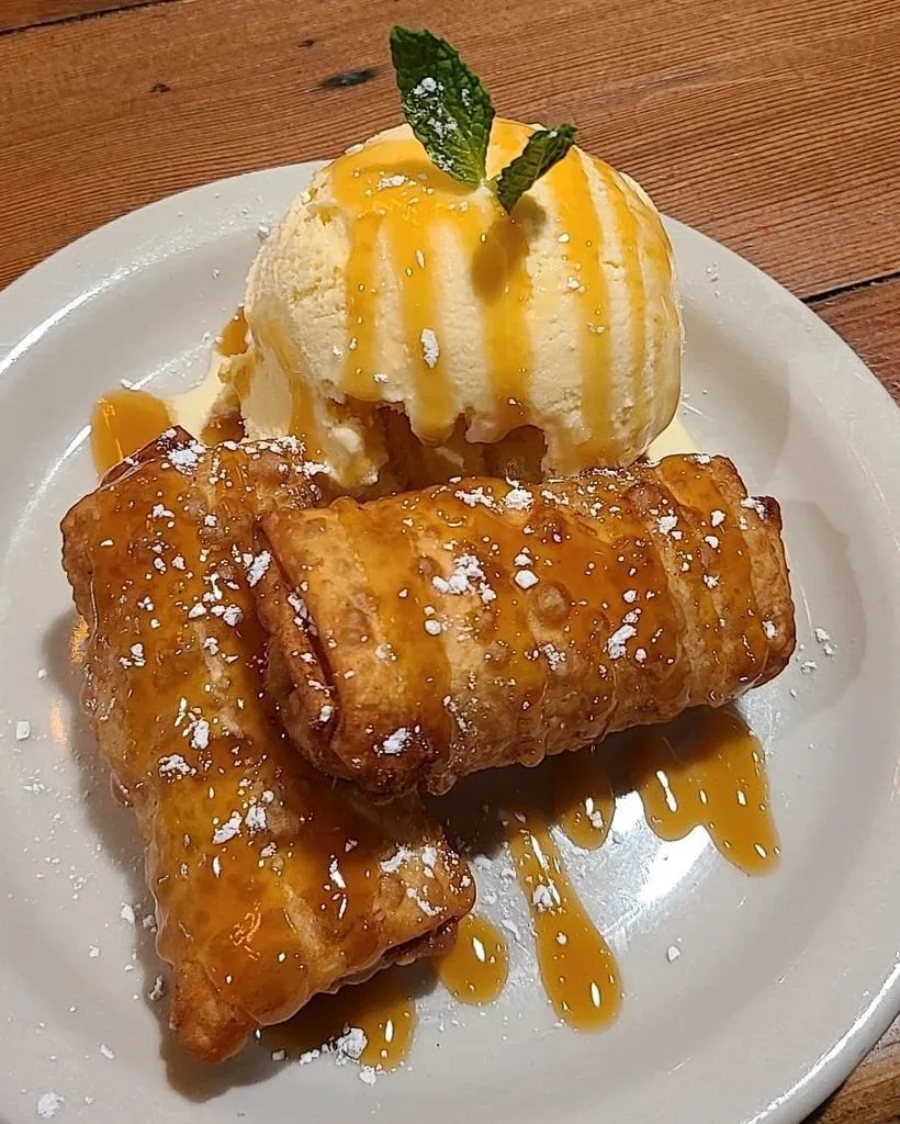 Peach Cobbler Egg Rolls Recipe 3 Peach Cobbler Egg Rolls