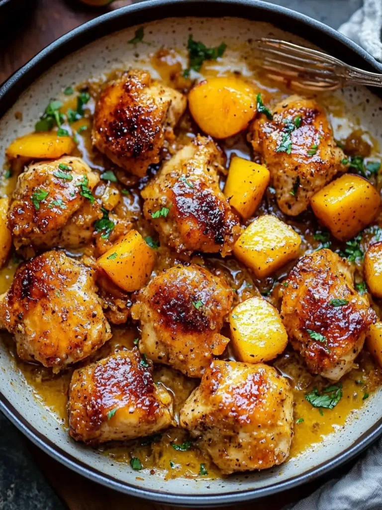 Coconut Peach Chicken Recipe 1 Coconut Peach Chicken