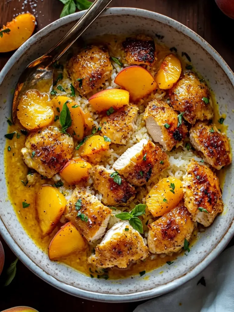 Coconut Peach Chicken Recipe 2 Coconut Peach Chicken