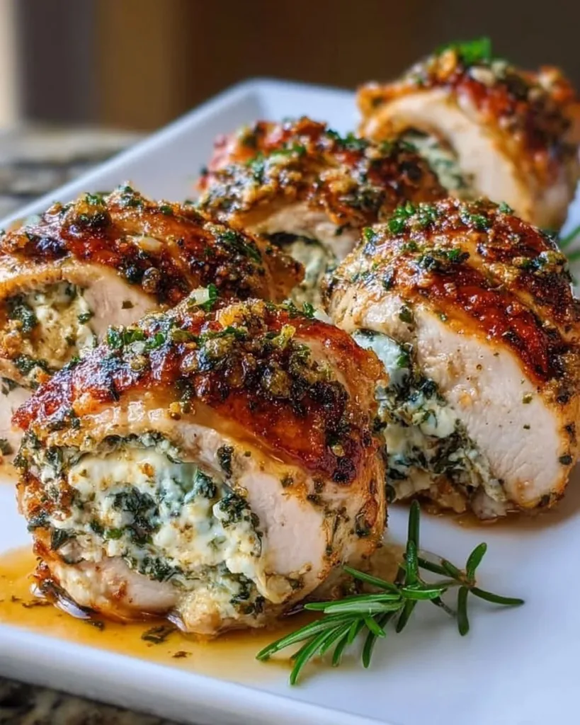 Herbed Ricotta Stuffed Chicken Rolls Recipe 1 Herbed Ricotta Stuffed Chicken Rolls