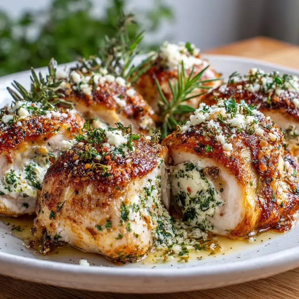 Herbed Ricotta Stuffed Chicken Rolls Recipe 3 Herbed Ricotta Stuffed Chicken Rolls