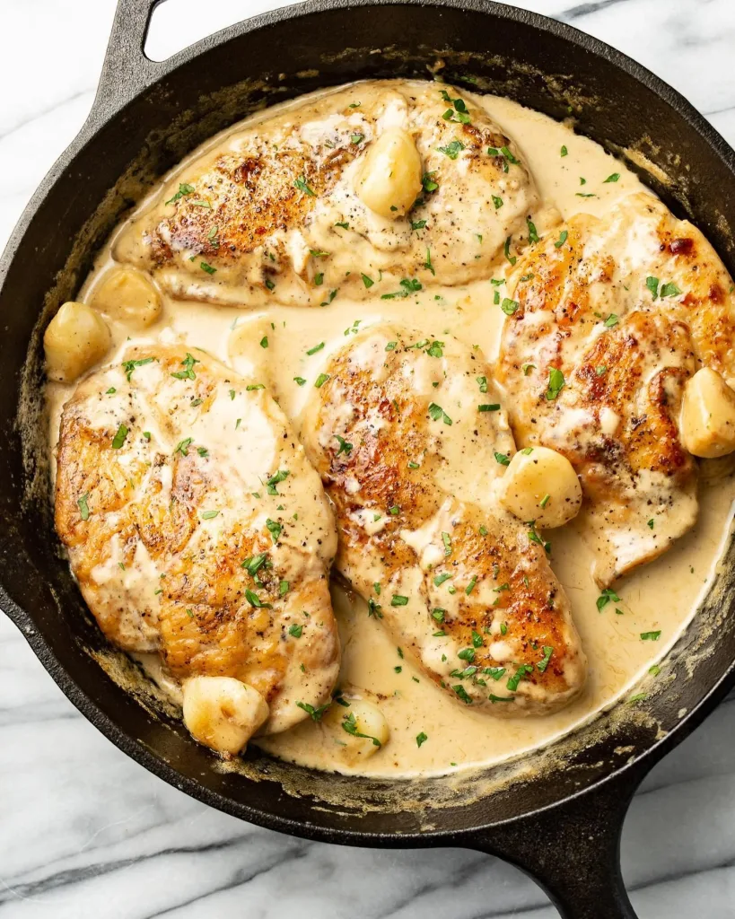 Creamy Garlic Chicken Recipe