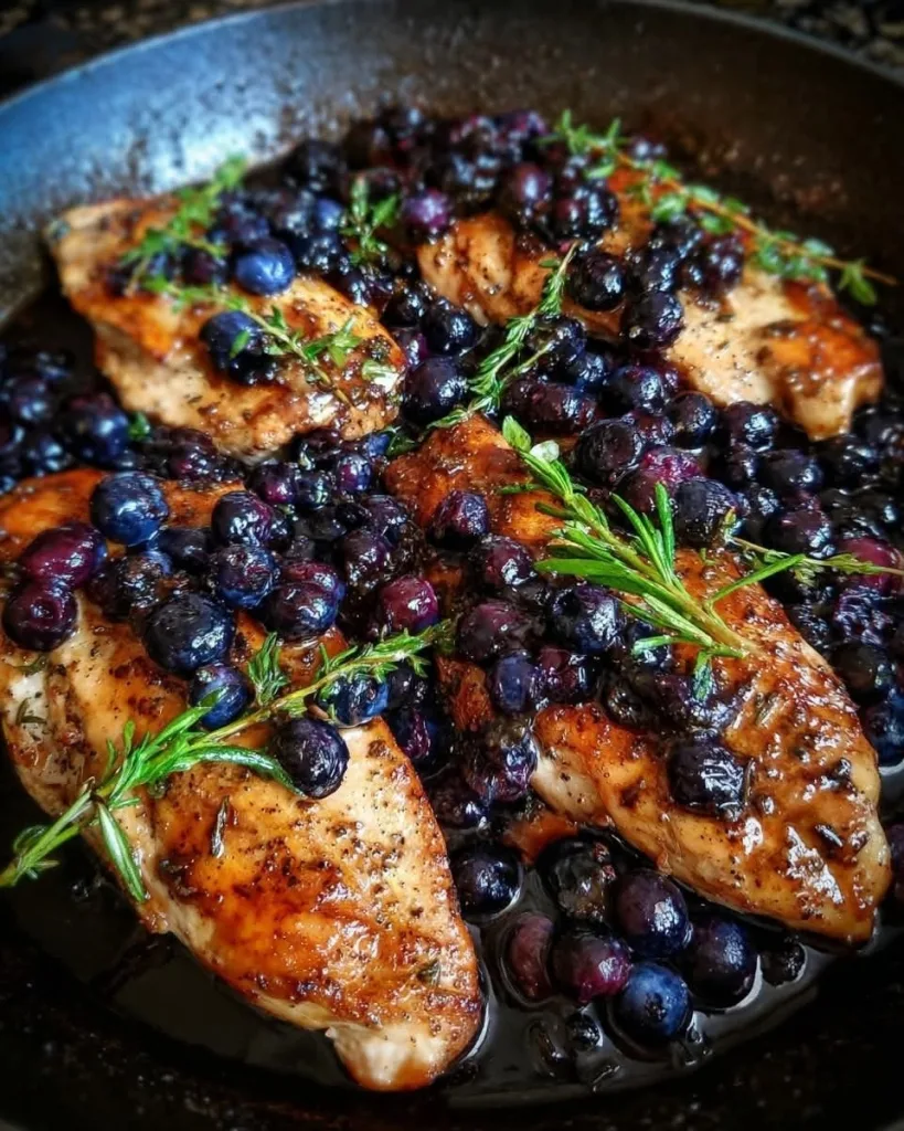 Blueberry Thyme Chicken Recipe 2 Blueberry Thyme Chicken Recipe