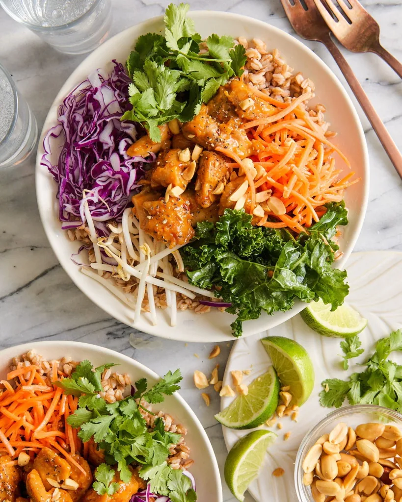 Peanut Chicken Buddha Bowl Recipe 3 Peanut Chicken Buddha Bowl
