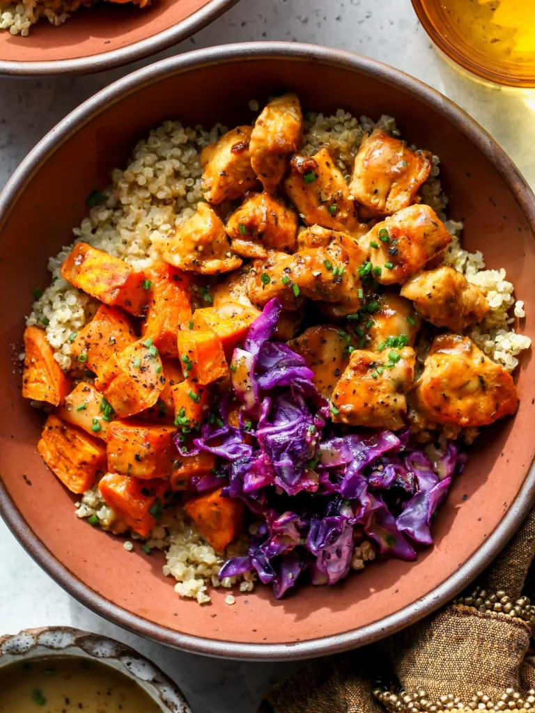Honey Mustard Chicken Bowl Recipe 3 Honey Mustard Chicken Bowl