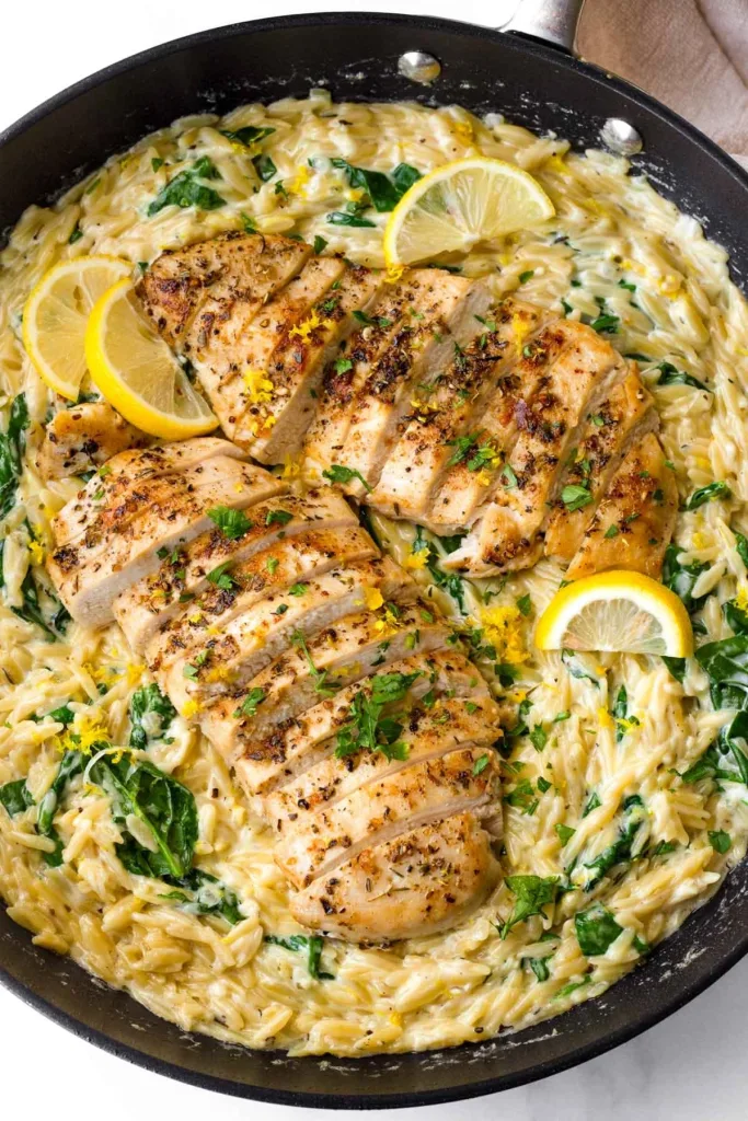 One Pot Lemon Chicken Orzo Recipe 3 One Pot Lemon Chicken Orzo