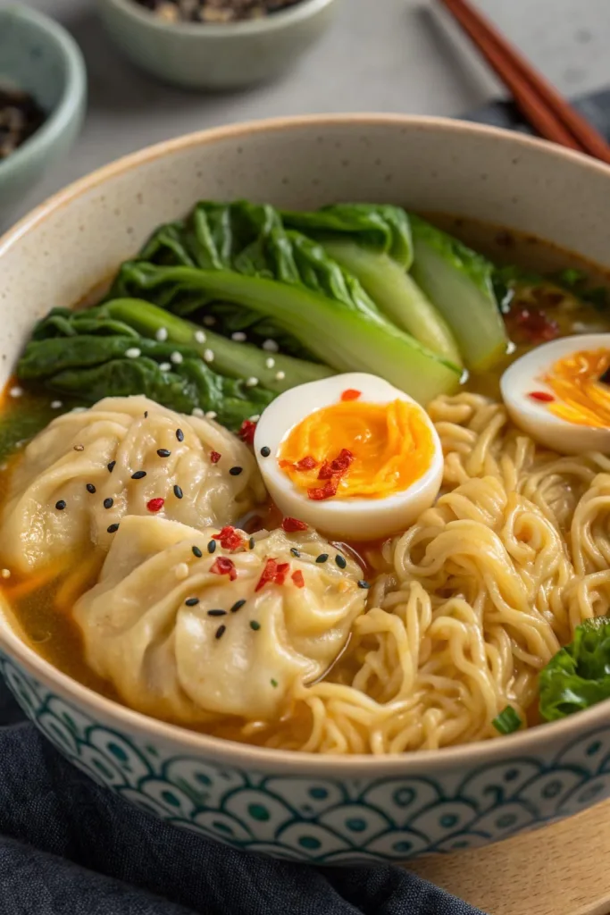 Dumpling Ramen Bowl Recipe 4 Dumpling Ramen Bowl