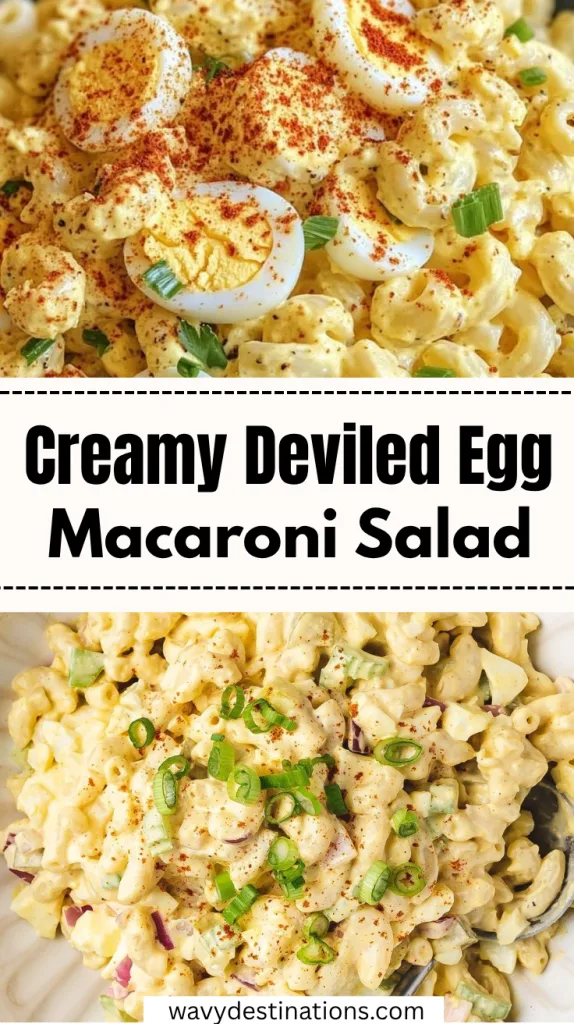 Creamy Deviled Egg Macaroni Salad Recipe
