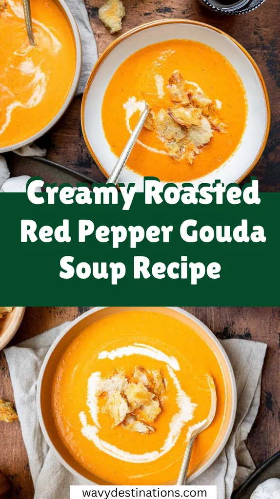 Creamy Roasted Red Pepper Gouda Soup Recipe 6 Creamy Roasted Red Pepper Gouda Soup Recipe