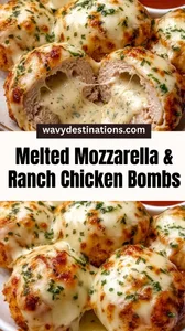 Melted Mozzarella & Ranch Chicken Bombs Recipe