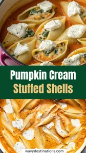 Pumpkin Cream Stuffed Shells Recipe