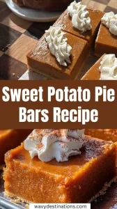 Sweet Potato Pie Bars Recipe