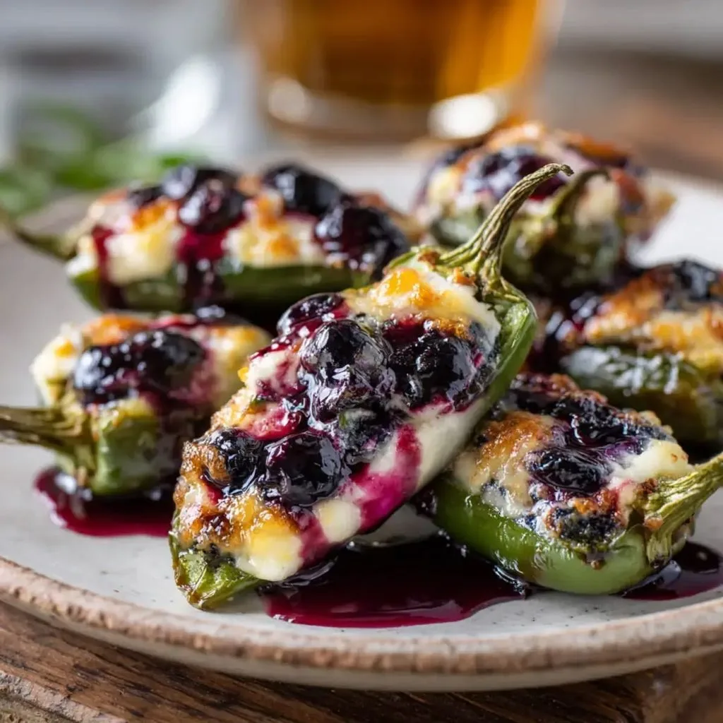 Blueberry Brie Jalapeño Poppers Recipe 2 Blueberry Brie Jalapeño Poppers Recipe