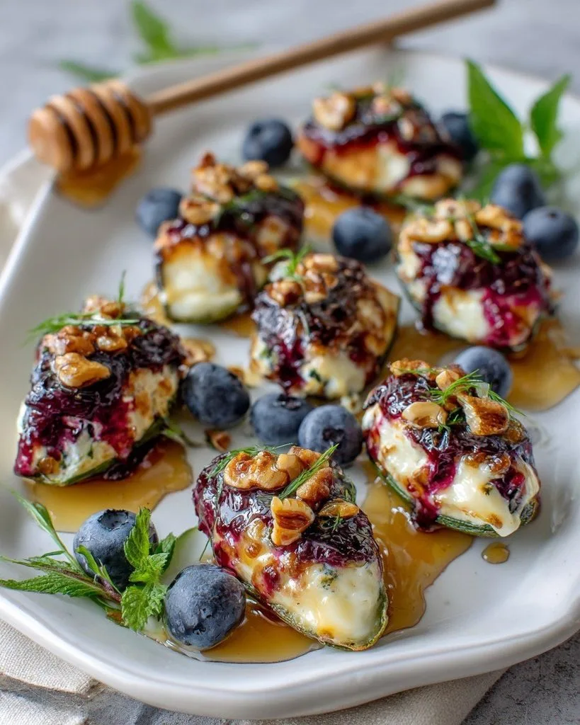 Blueberry Brie Jalapeño Poppers Recipe 3 Blueberry Brie Jalapeño Poppers Recipe