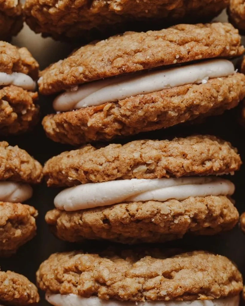 Spiced Eggnog Oatmeal Cream Pies Recipe 1 Spiced Eggnog Oatmeal Cream Pies