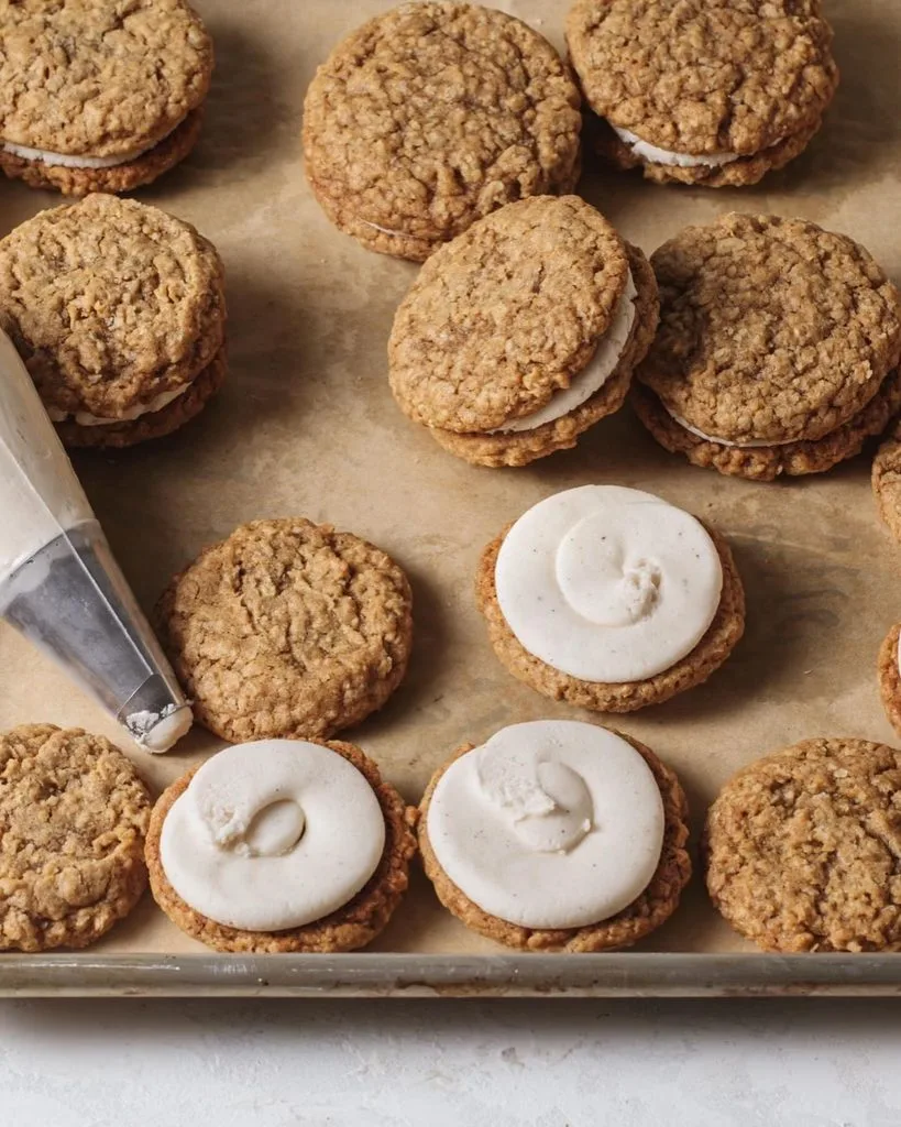 Spiced Eggnog Oatmeal Cream Pies Recipe 2 Spiced Eggnog Oatmeal Cream Pies