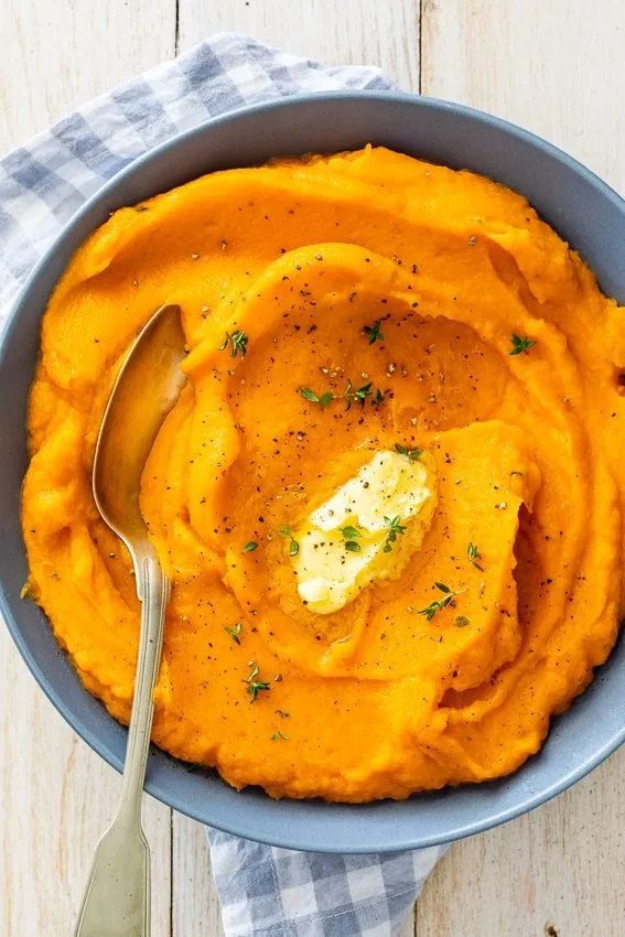 Maple Mascarpone Whipped Sweet Potatoes